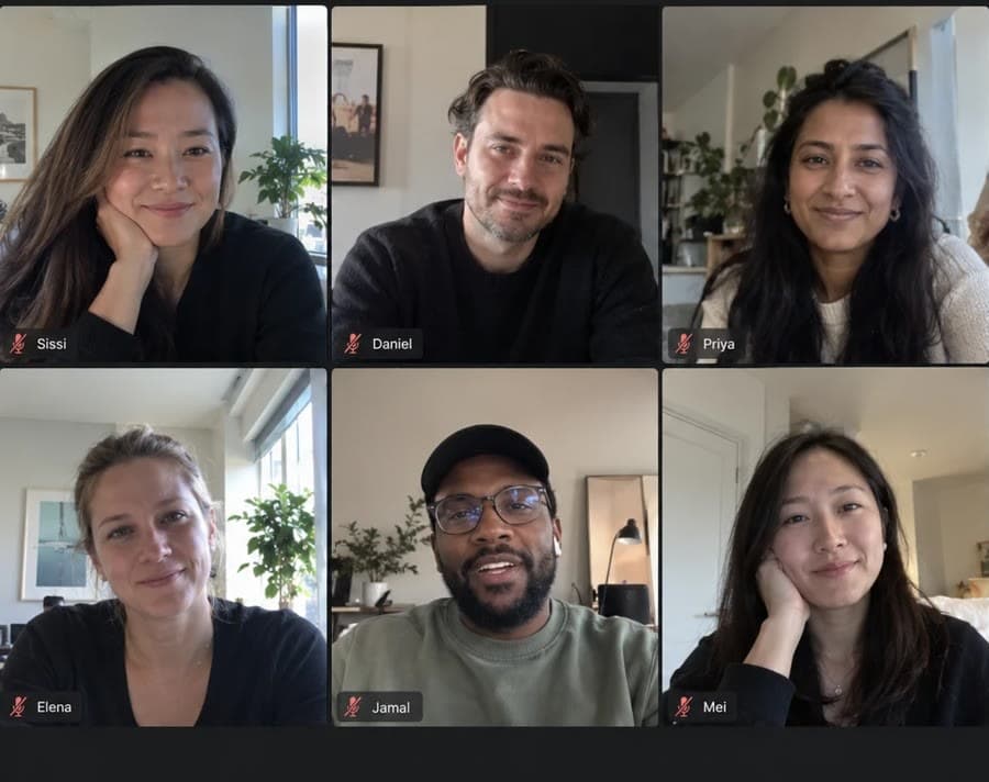 A community call with eight members